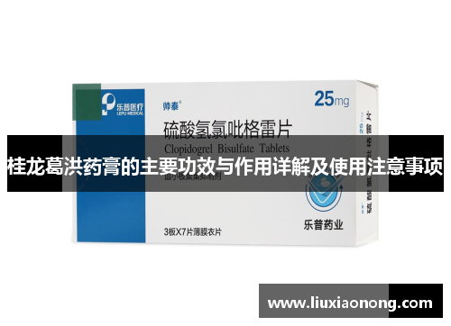 桂龙葛洪药膏的主要功效与作用详解及使用注意事项